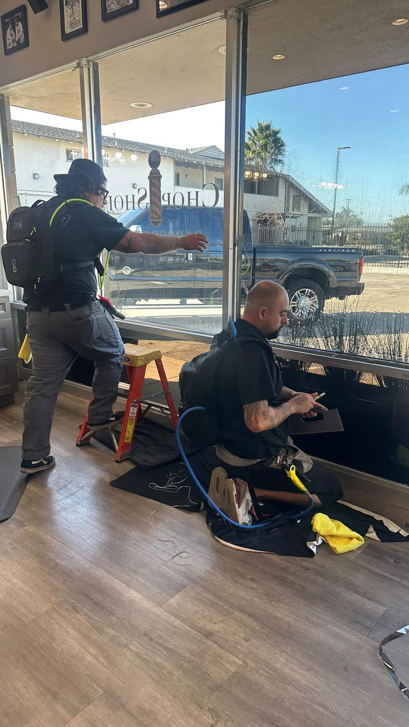 Storefront glass — Commercial window film — The Tint Kings, Santa Maria